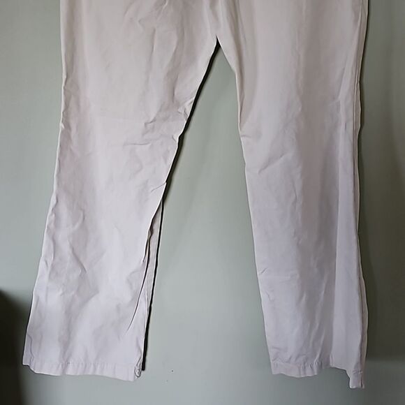 a.n.a Women's SZ 10 W31" I30.5" Cream Cargo Pockets Wide Leg Pants Lightweight - Picture 4 of 11